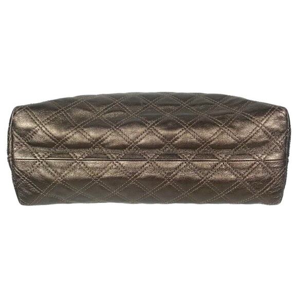 MARC JACOBS The Large Single Quilted Leather Shoulder Bag Bronze - Picture 6 of 11